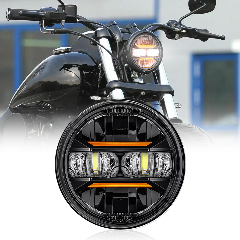 Universal Motorcycle Led Headlight Projector - Uniwersalny reflektor samochodowy motocyklowy 5,75 cala