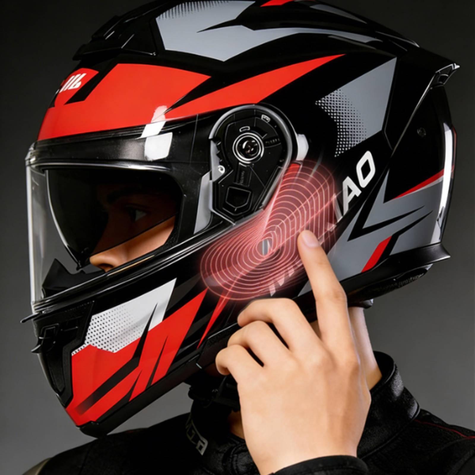 Modular Flip Up Motorcycle Helmet Dot Approved - Kask motocyklowy z podnoszonymi wizjerami, podwójnymi