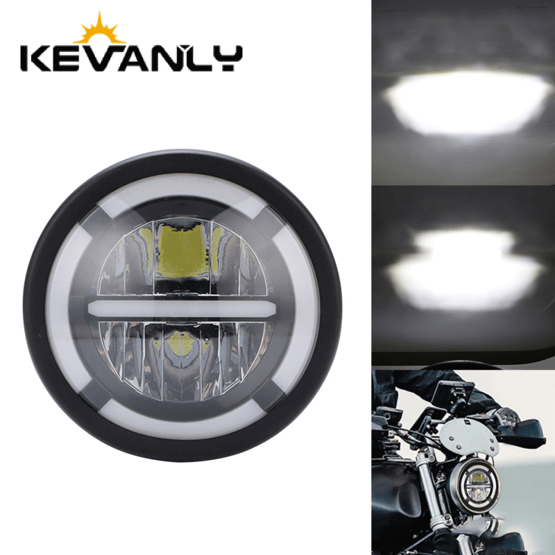 Universal Motorcycle Led Headlight Projector - 7-calowe reflektory LED do samochodów i