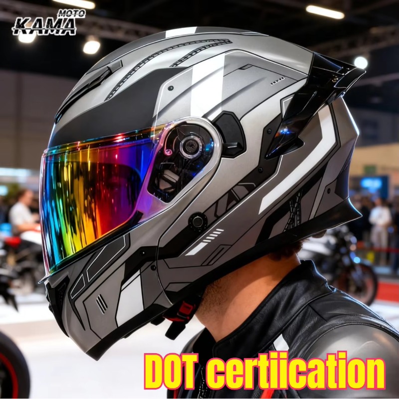 Kaski motocyklowe z homologacj – Modular Flip Up Motorcycle Helmet Dot Approved recenzja i cena