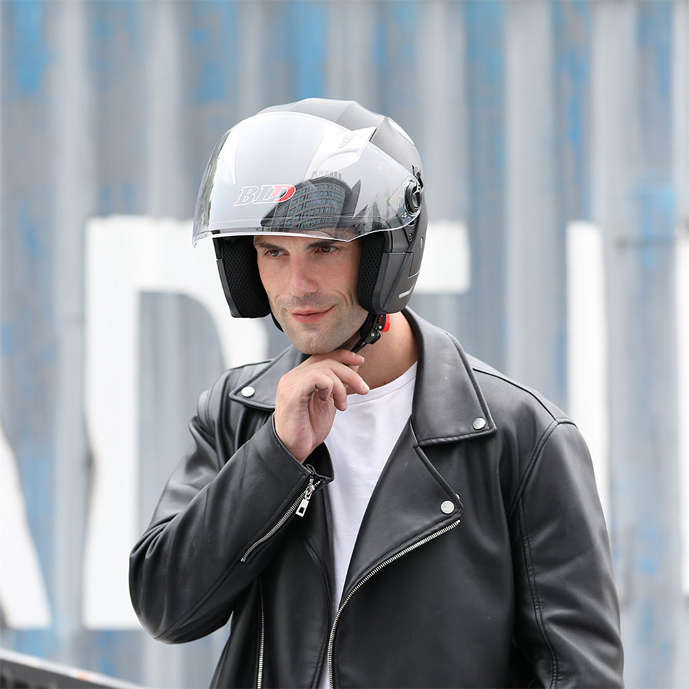 Stylowy kask motocyklowy 3/4,  – Full Face Motorcycle Helmet With Bluetooth recenzja i cena